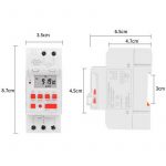 Программируемый цифровой таймер реле 3500 Вт 220 В, 16 А на DIN рейку Sinotimer